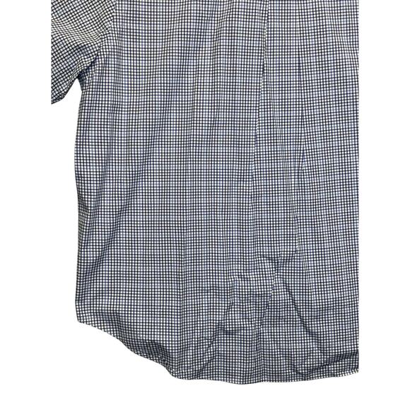 Ralph Lauren Classic Fit 2XB Blue Check Shirt Made in England Short Sleeve - Picture 15 of 16